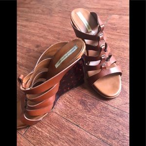 Diane Von Furstenburg Tortoise Wedge Heels